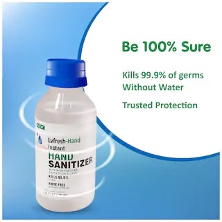 India Desire : Buy Lvfresh-Hand Alcohol Based Hand Sanitizer 100 ml (Pack of 5) From Rs 245 At Paytmmall